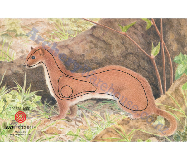 JVD Target Face Animal Ermine