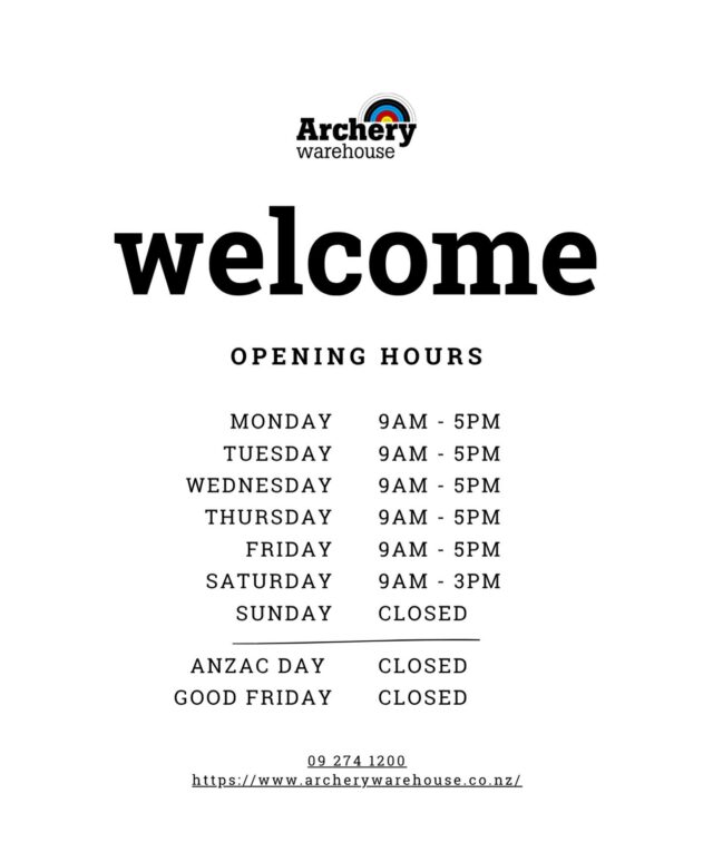 April Opening Hours. Weekdays 9AM - 5PM. Saturday 9AM - 3PM. Closed Sundays, ANZAC Day, and Good Friday.