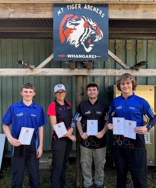 What a day for our Staff Shooters at Mt Tiger in Whangārei for the final round of the NZFAA marked League Series!! Jill, Regan @regan.archery , Max @maxies__archery , and John @johnglynosarchery , all dominated, taking first place in their divisions! Max also claimed Top Scorer of the day—huge congrats!! You guys deserve every bit of praise! (Nice t-shirts Max and John!)