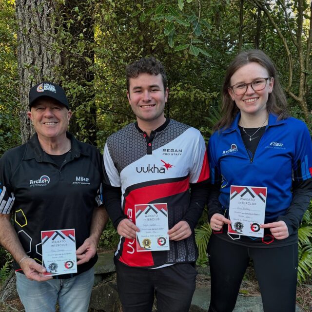 Congratulations to our talented staff shooters — Regan, Elisa, and Mike — for representing us in Round 3 of the Waikato Interclub Series today at their home ground!